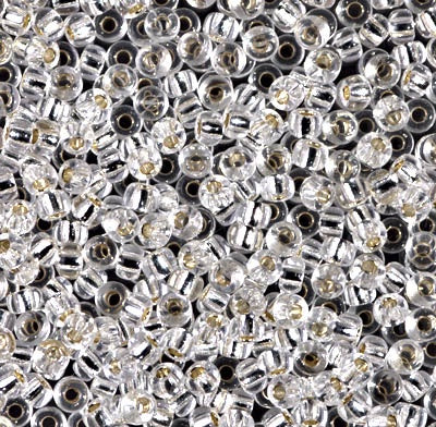 8-0001 - Crystal Transparent/Silver Lined 10 grams