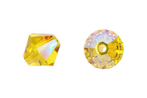 Bicone Citrine (AB2X) 6mm 12pcs
