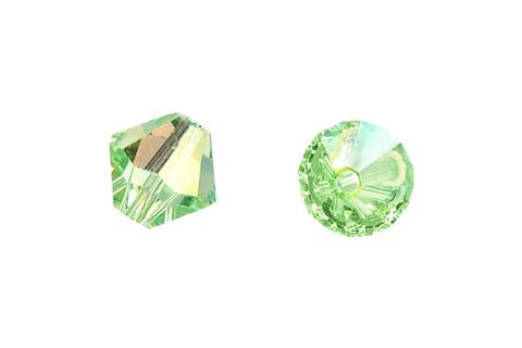 Bicone Chrysolite (AB) 8mm 8pcs