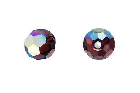 Faceted Round Burgundy (AB) 6mm 8pc