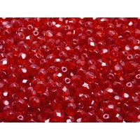 Ruby Faceted 4mm
