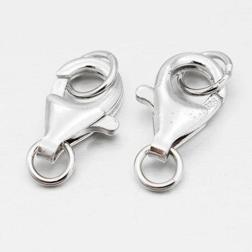 Sterling Lobster Claw 13mm 2pc