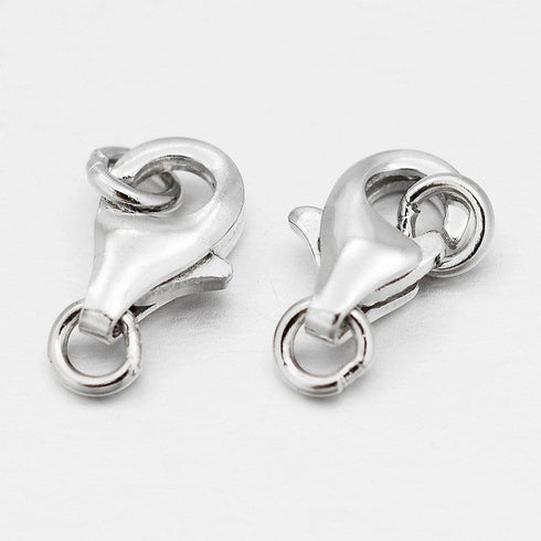 Sterling Lobster Claw 8mm 4pc
