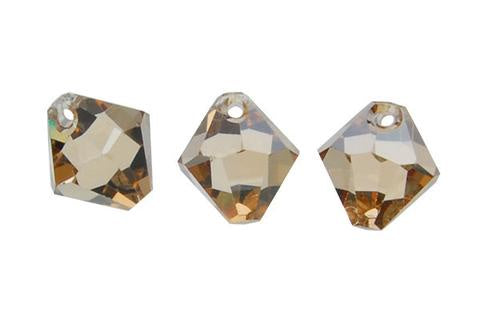 Bicone Pendant Crystal (Golden Shadow) 8mm 4pc