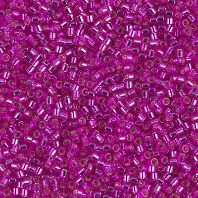 DB1340 - Bright Fuchsia Transparent/Silver Lined/Dyed 10 grams