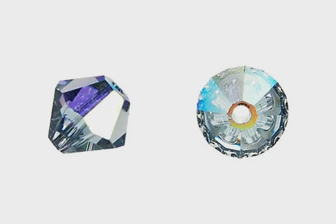 Bicone Indian Sapphire (AB) 6mm 12pcs