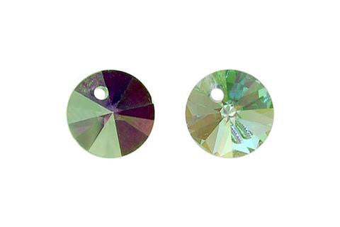 Circle Pendant Chrysolite (AB) 6mm 12pc