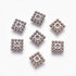 Tibetan Style Square Spacer Gunmetal 7mm 12pc