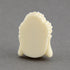 Synthetic Coral Buddha Head White 5pcs