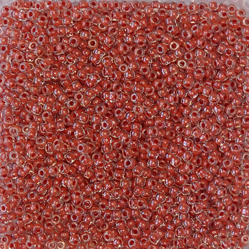 8-0214 - Crystal/Burnt Orange Inside Color Lined