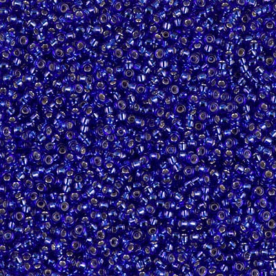 15-0020 - Cobalt Blue Transparent/Silver Lined 10 grams