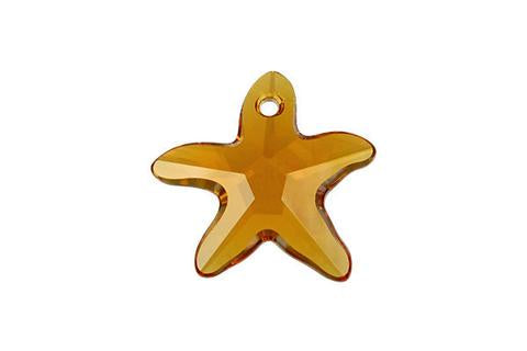 Starfish Pendant Topaz 20mm 1pc