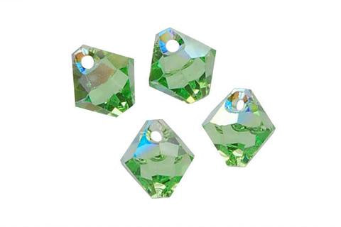 Bicone Pendant Peridot (AB) 8mm 4pc