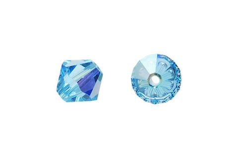 Bicone Aquamarine (AB) 8mm 8pcs