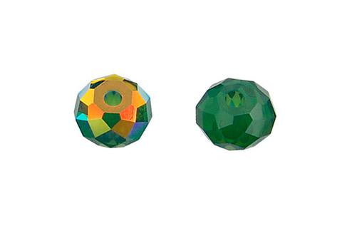 Rondelle Palace Green Opal (AB) 6mm 4pc