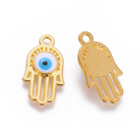 Hamsa Hand Gold Color 1pc