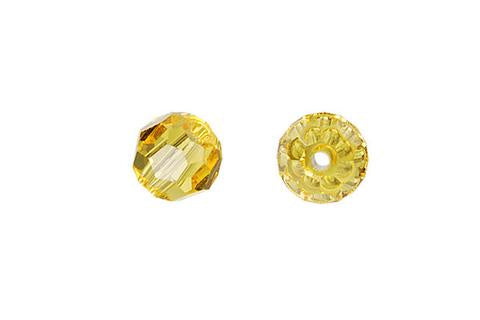 Faceted Round Light Topaz 6mm 8pc