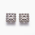 Tibetan Style Square Spacer Gunmetal 7mm 12pc