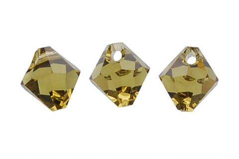 Bicone Pendant Khaki 8mm 4pc