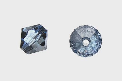 Bicone Light Sapphire (Satin) 6mm 12pcs