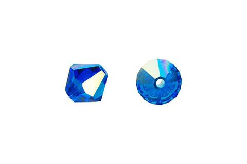 Bicone Capri Blue (AB) 8mm 8pcs