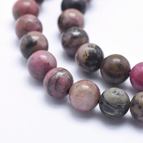 Rhodonite Round Beads 6mm