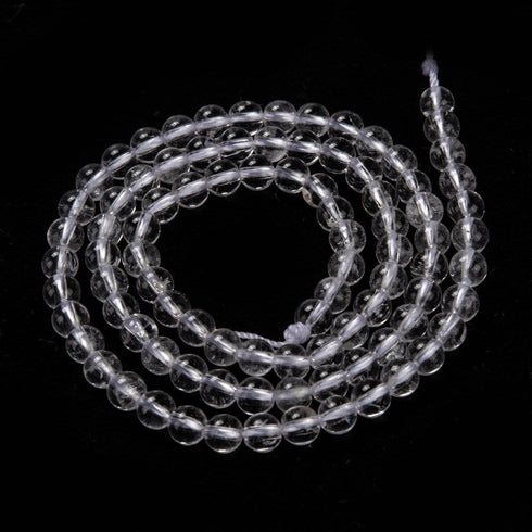 Natural Quartz Round Beads 4mm
