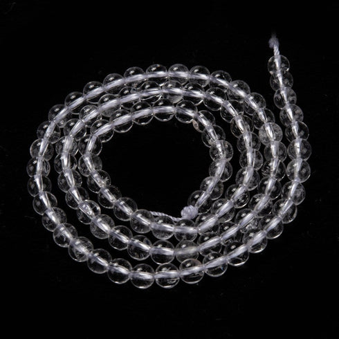 Natural Quartz Round Beads 4mm