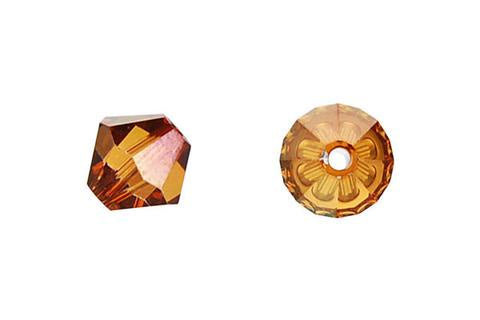 Bicone Crystal (Copper) 6mm 12pcs