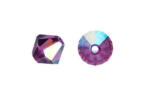 Bicone Amethyst (AB) 8mm 8pcs