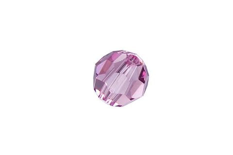 Faceted Round Light Amethyst 8mm pPc