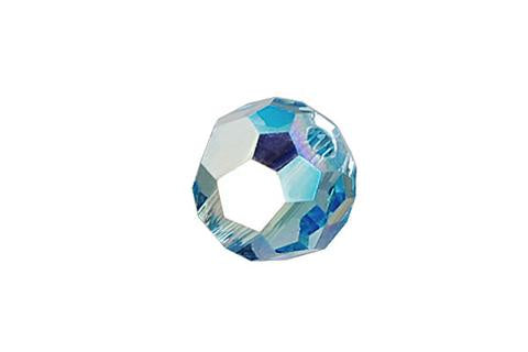 Faceted Round Aquamarine (AB) 8mm 4pc