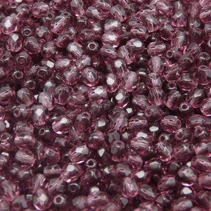 Amethyst Faceted 4mm