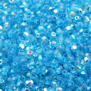 Aquamarine AB Faceted 4mm