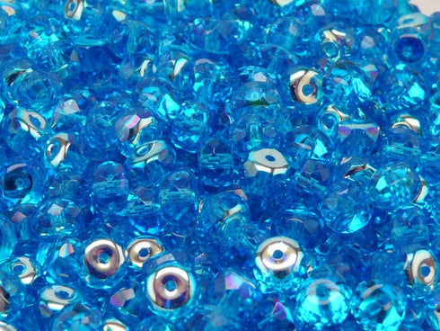 Aquamarine AB Rondelle 7X4mm