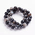 Black Striped Agate Round 8 mm