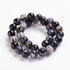 Black Striped Agate Round 8mm