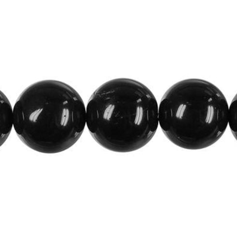 Black Swan Round Beads 10mm