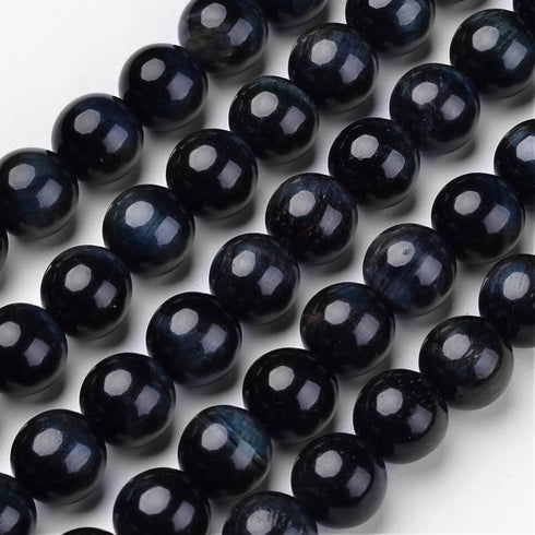 Blue Tiger Eye Round Beads 6 mm