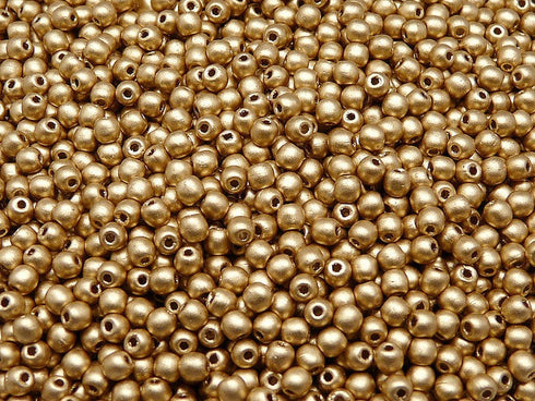 Crystal Bronze Pale Gold Matte Round 3mm