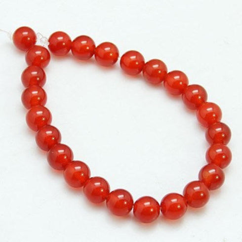 Carnelian Round Dyed 6 mm