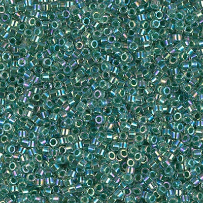 DB0060 - Crystal/Light Green Inside Color Lined/Rainbow 10 grams