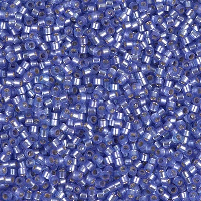 DB0694 - Light Purple Transparent/Silver Lined/Semi-Matte/Dyed 10 grams