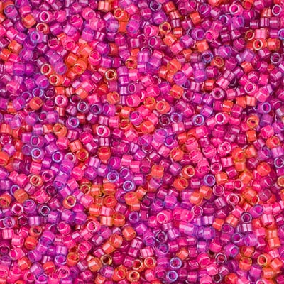 DB2064 - Luminous Pink/Purple/Peach/Petal Inside Color Lined 10 grams
