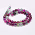 Fire Agate Purple Dyed Round Beads 8mm