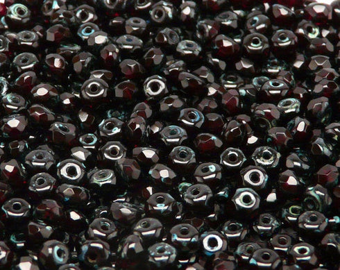 Garnet Travertine Rondelle 5X3mm