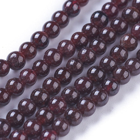 Garnet Round Beads 3.5mm