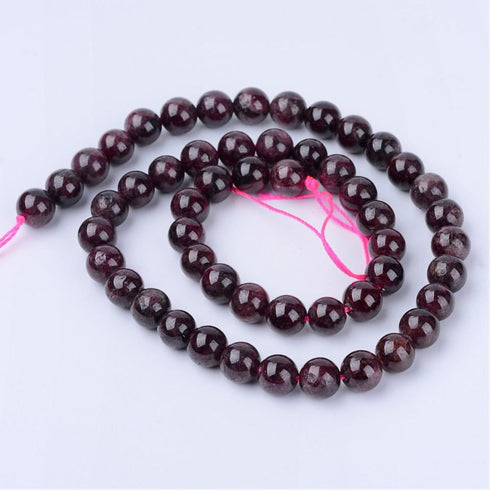 Garnet Round Beads 6mm