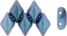 Polychrome Indigo Orchid GemDuo 8X5mm