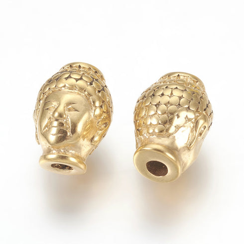 Golden Buddha Head 1pc